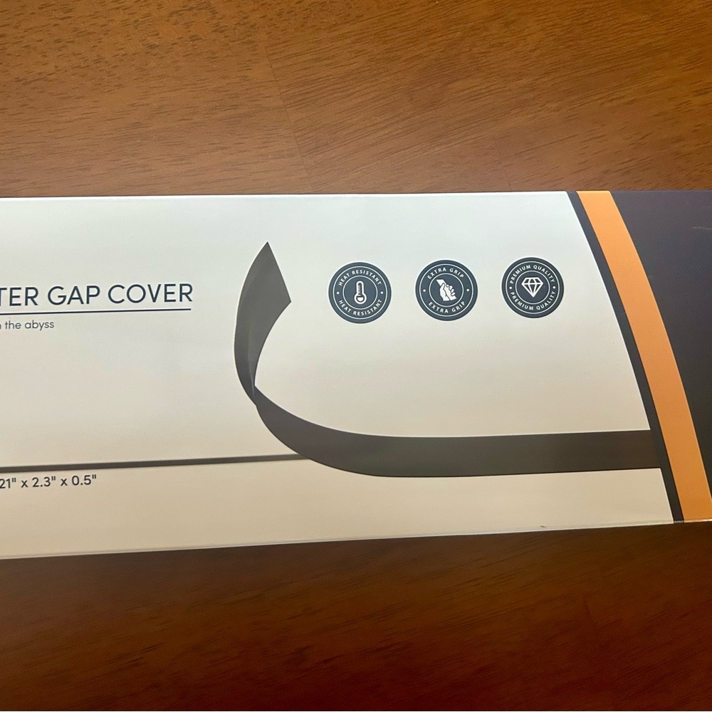 NWT Stove Counter Gap Cover - Black